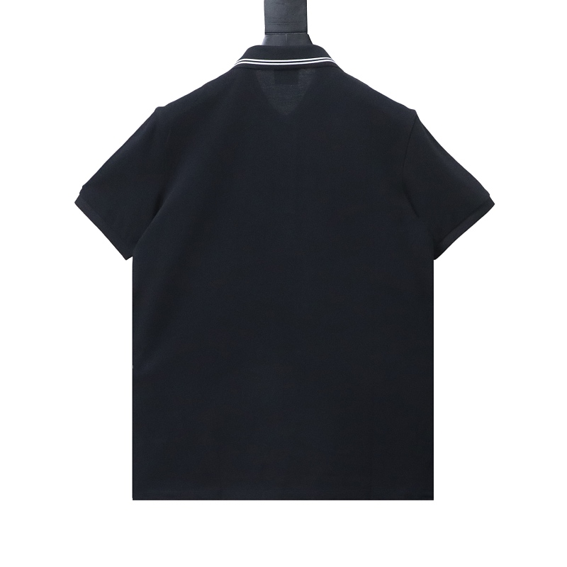 BURBERRY Equestrian Embroidery Short Sleeve Polo Shirt