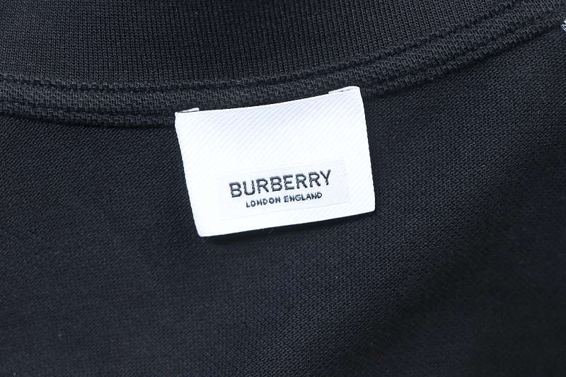BURBERRY Equestrian Embroidery Short Sleeve Polo Shirt