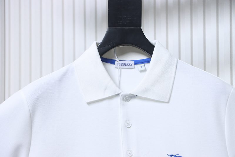 BURBERRY Equestrian Embroidery Short Sleeve Polo Shirt Style 1