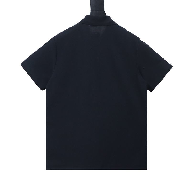 BURBERRY Equestrian Embroidery Short Sleeve Polo Shirt Style 2