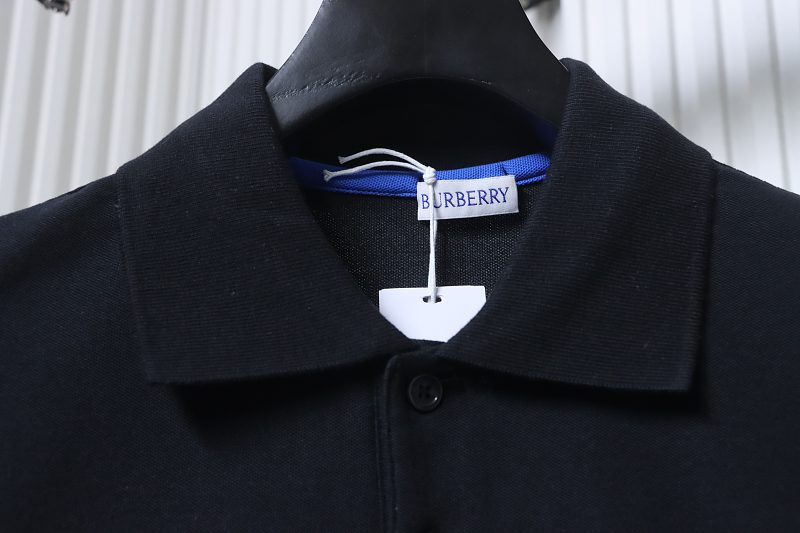 BURBERRY Equestrian Embroidery Short Sleeve Polo Shirt Style 2