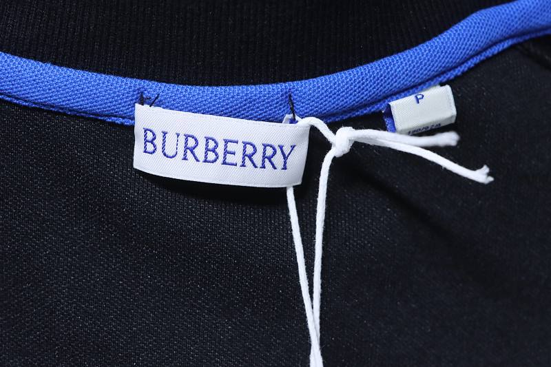 BURBERRY Equestrian Embroidery Short Sleeve Polo Shirt Style 2