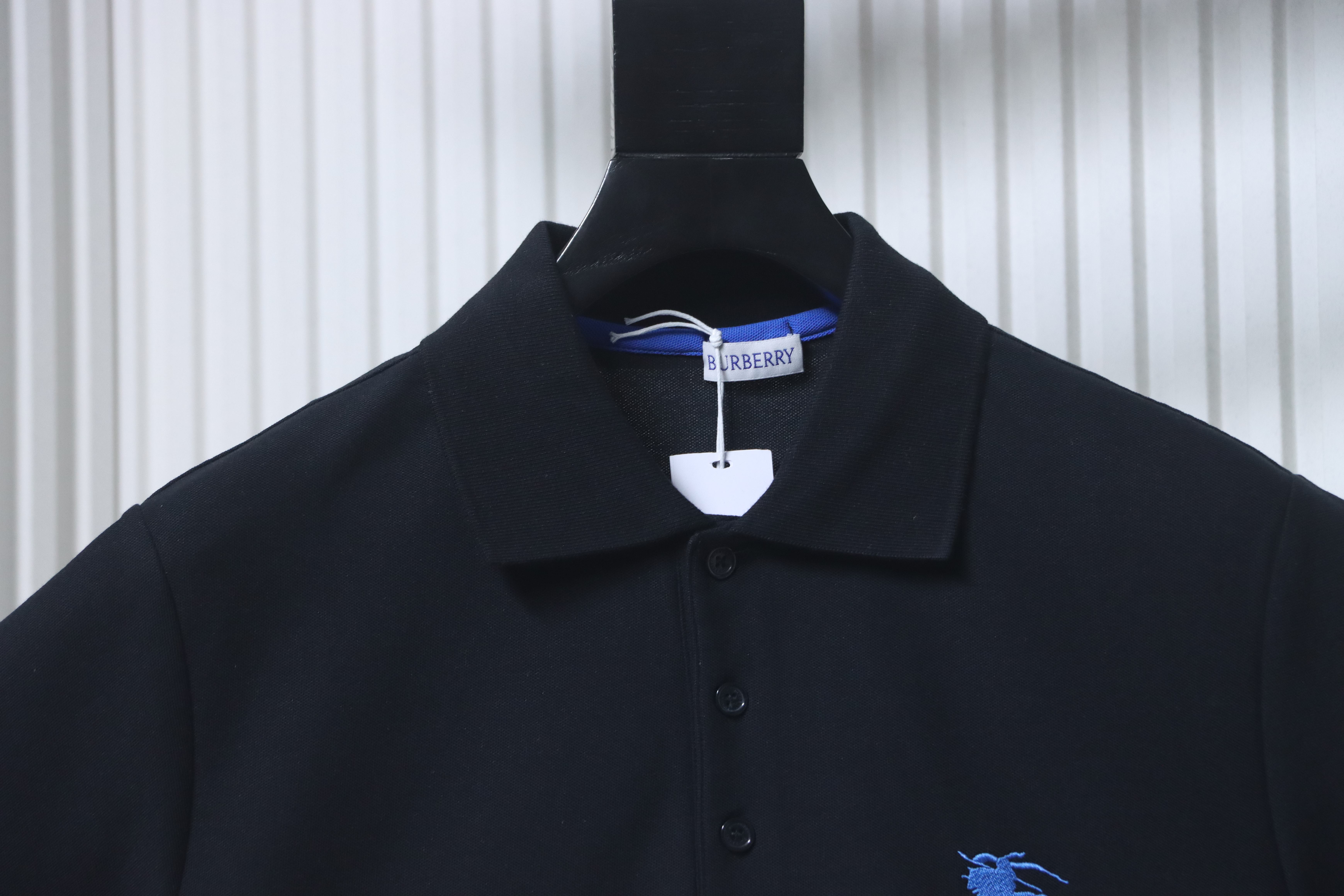 BURBERRY Equestrian Embroidery Short Sleeve Polo Shirt Style 2