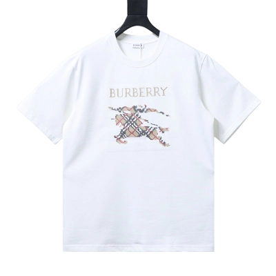 BURBERRY Equestrian Knight Check Short Sleeve T-Shirt Style 1 01