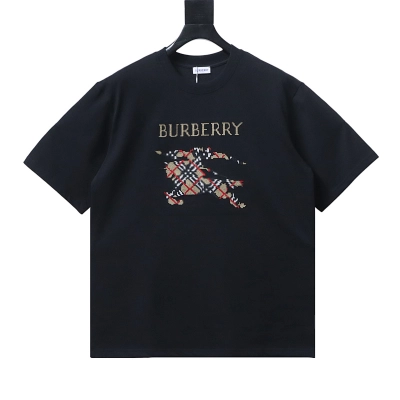 BURBERRY Equestrian Knight Check Short Sleeve T-Shirt Style 2 01