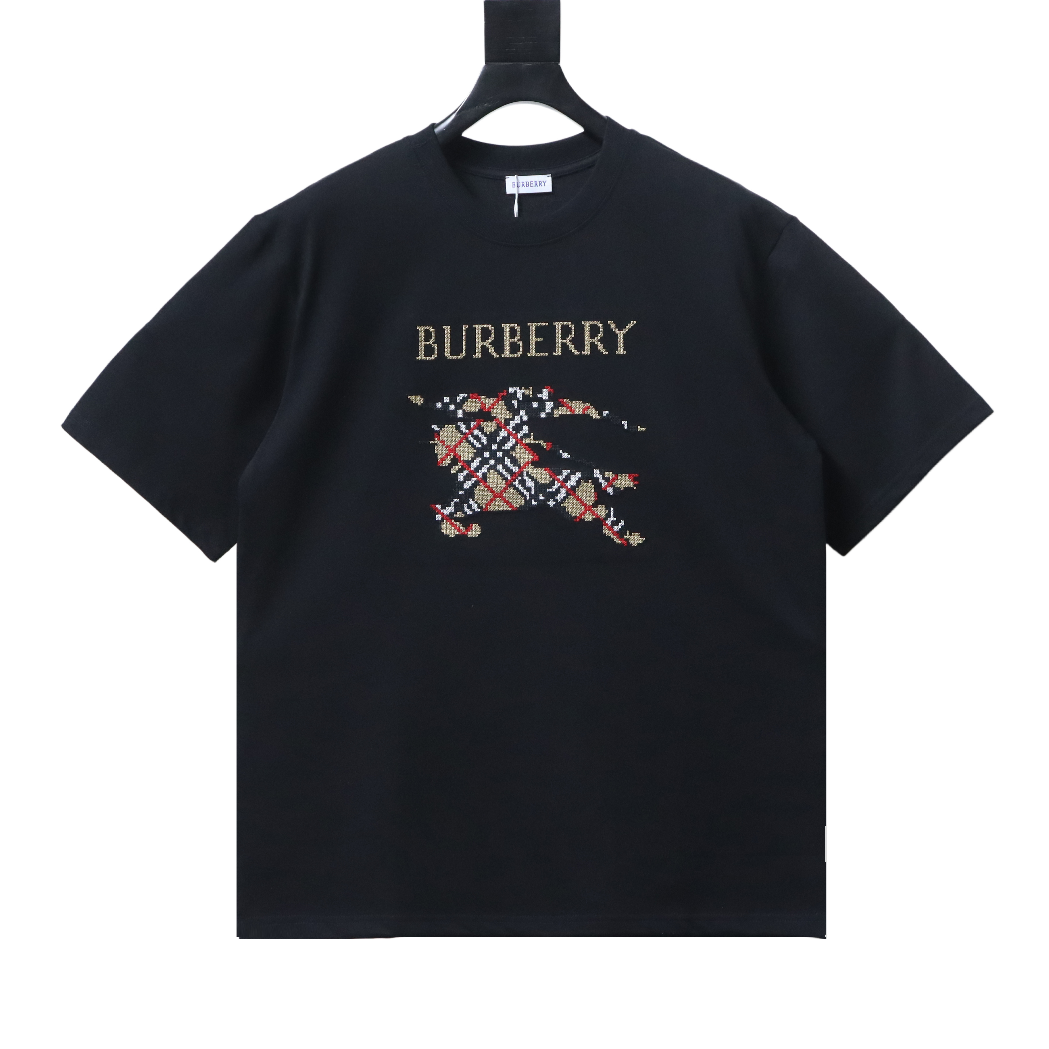 BURBERRY Equestrian Knight Check Short Sleeve T-Shirt Style 3