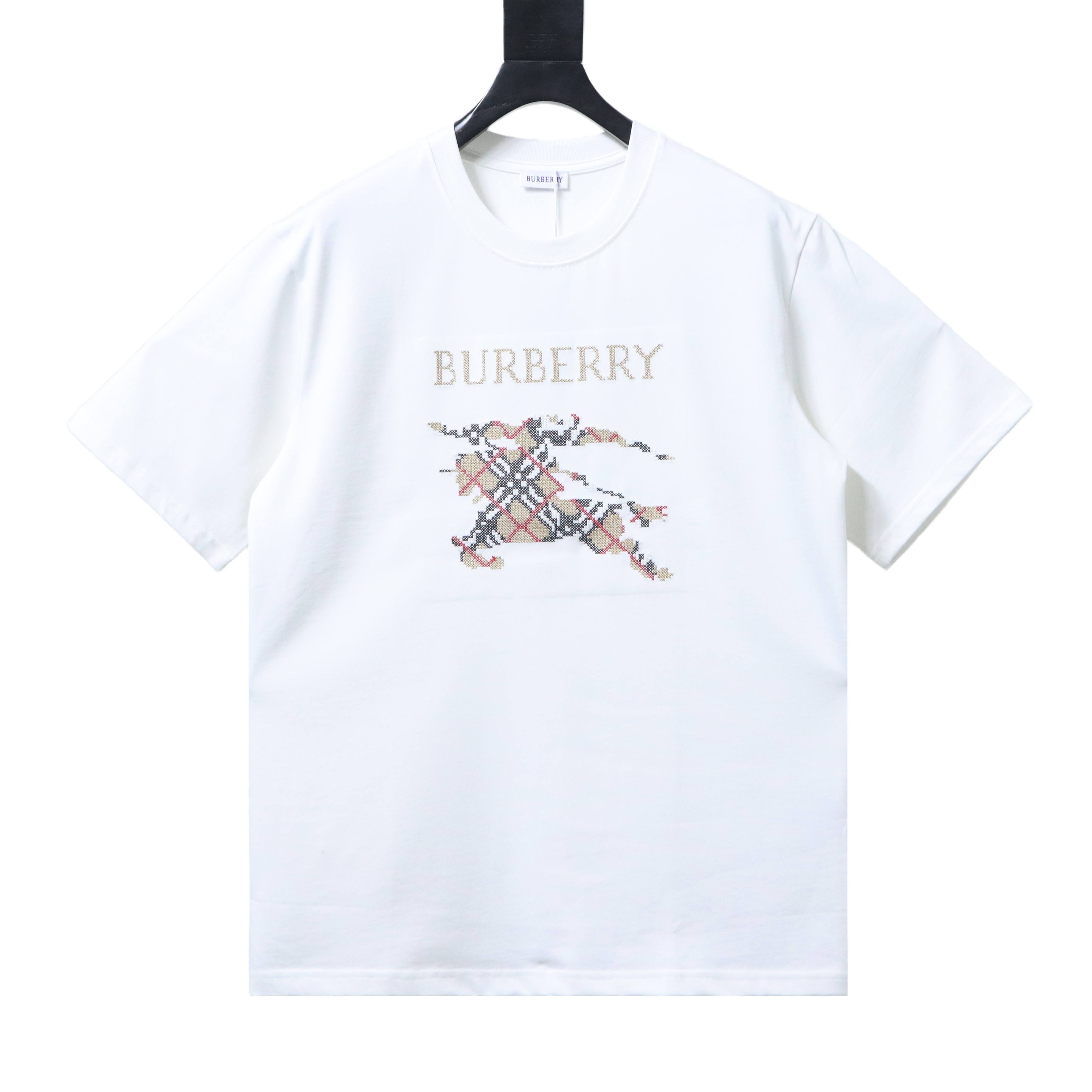 BURBERRY Equestrian Knight Check Short Sleeve T-Shirt Style 4