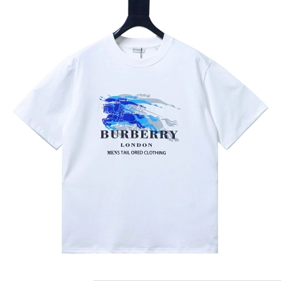 BURBERRY Equestrian Print Short Sleeve T-Shirt Style 1 01