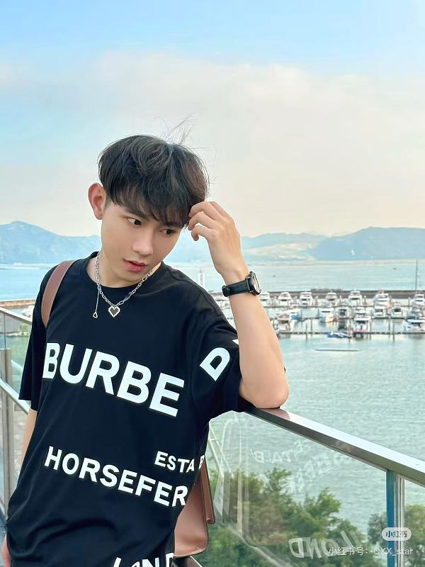 BURBERRY Front Back Logo Print Short Sleeve T-Shirt