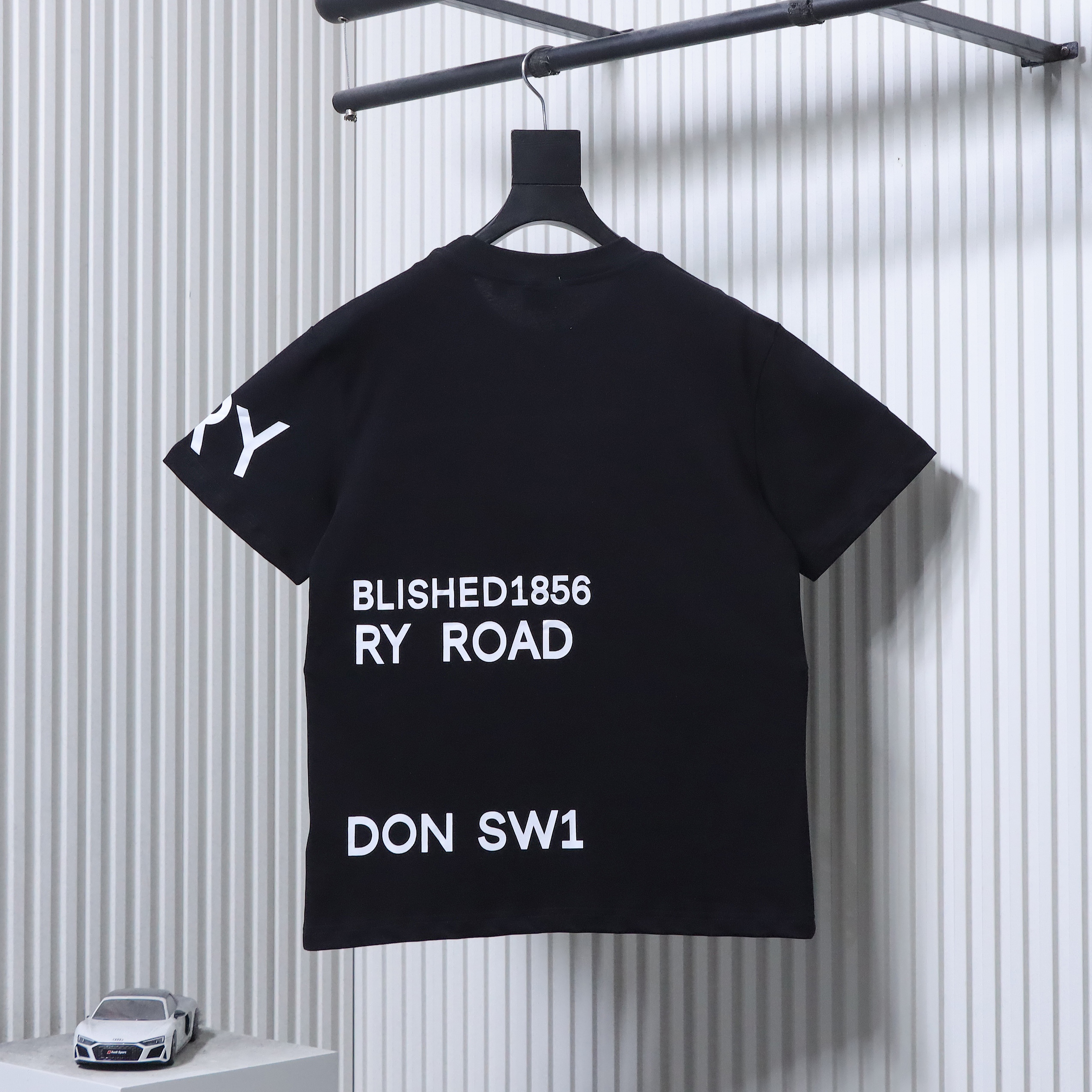 BURBERRY Front Back Logo Print Short Sleeve T-Shirt