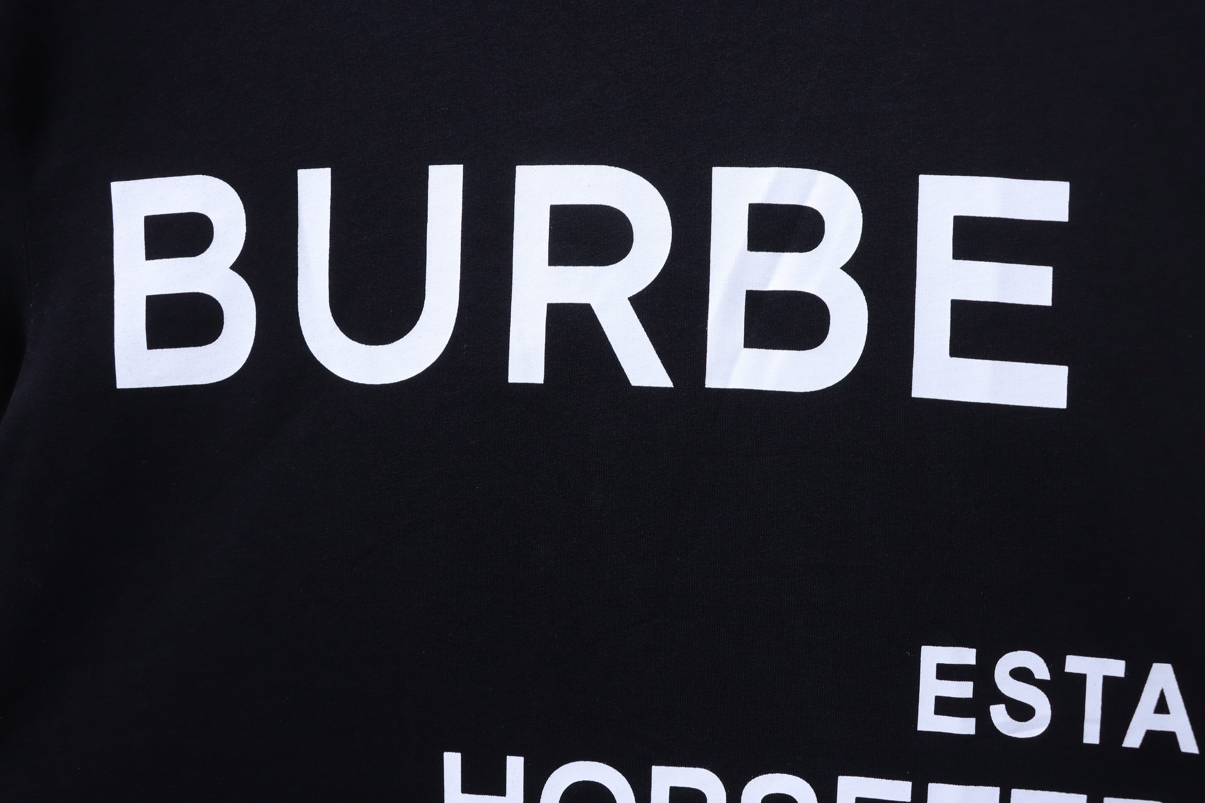 BURBERRY Front Back Logo Print Short Sleeve T-Shirt