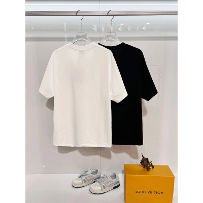 BURBERRY Gold Thread Knight Equestrian Embroidery Short Sleeve T-Shirt 02