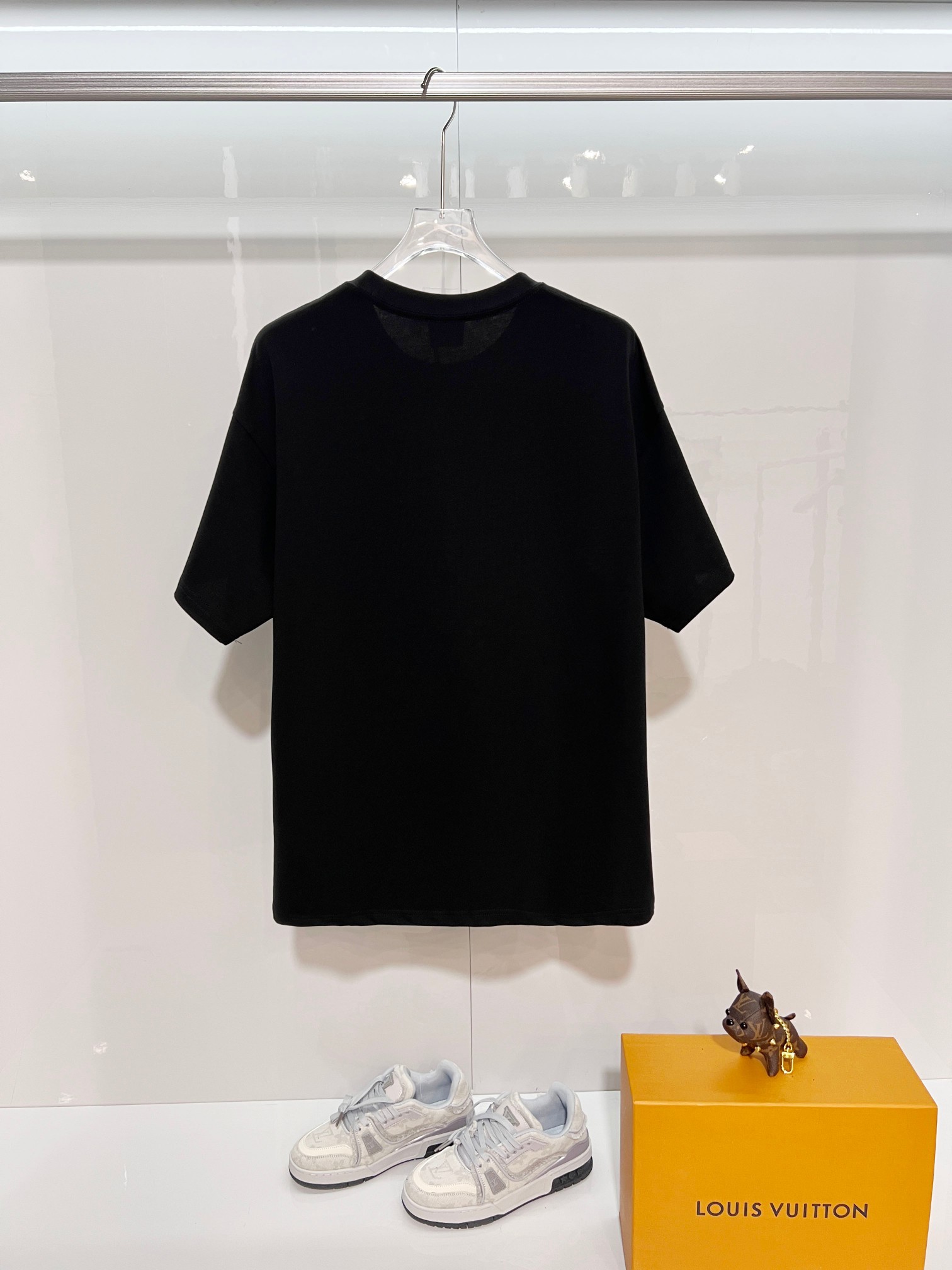 BURBERRY Gold Thread Knight Equestrian Embroidery Short Sleeve T-Shirt