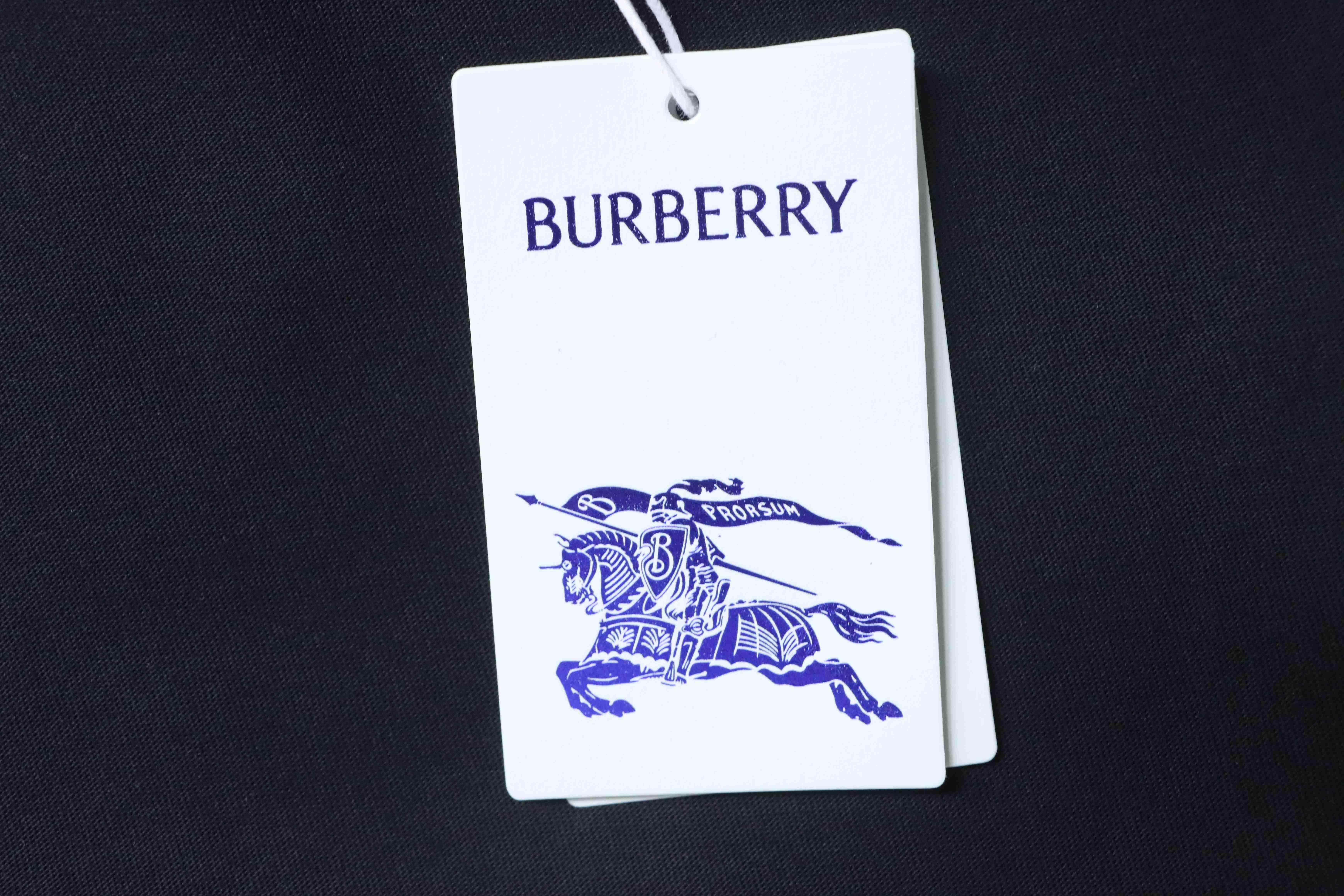 BURBERRY Gothic Embroidery Short Sleeve T-Shirt Style 2