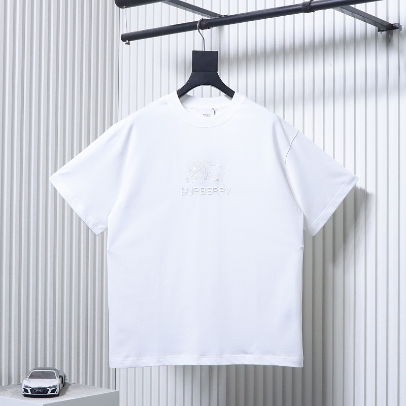 BURBERRY Knight Equestrian Letter Embroidery Short Sleeve T-Shirt Style 1