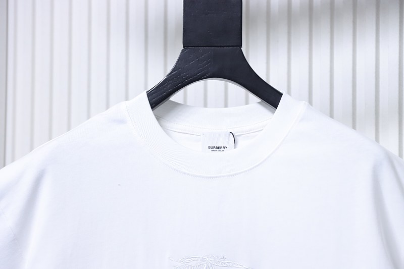 BURBERRY Knight Equestrian Letter Embroidery Short Sleeve T-Shirt Style 1
