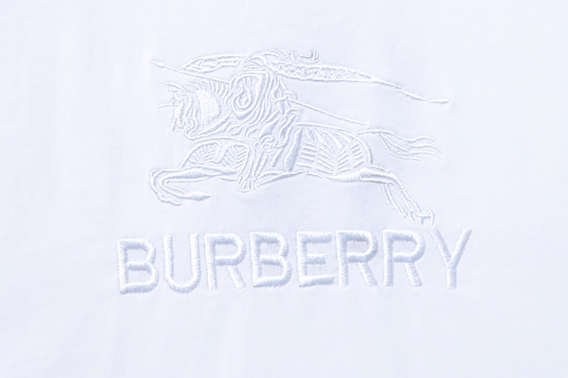 BURBERRY Knight Equestrian Letter Embroidery Short Sleeve T-Shirt Style 1