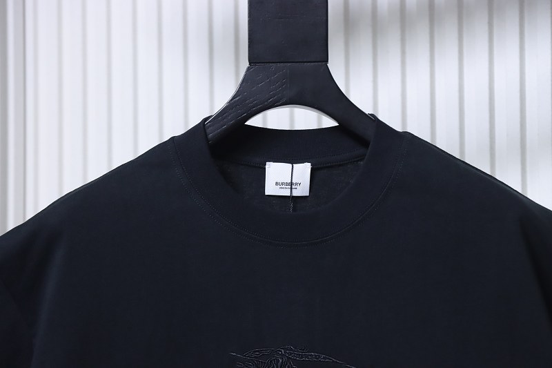 BURBERRY Knight Equestrian Letter Embroidery Short Sleeve T-Shirt Style 2
