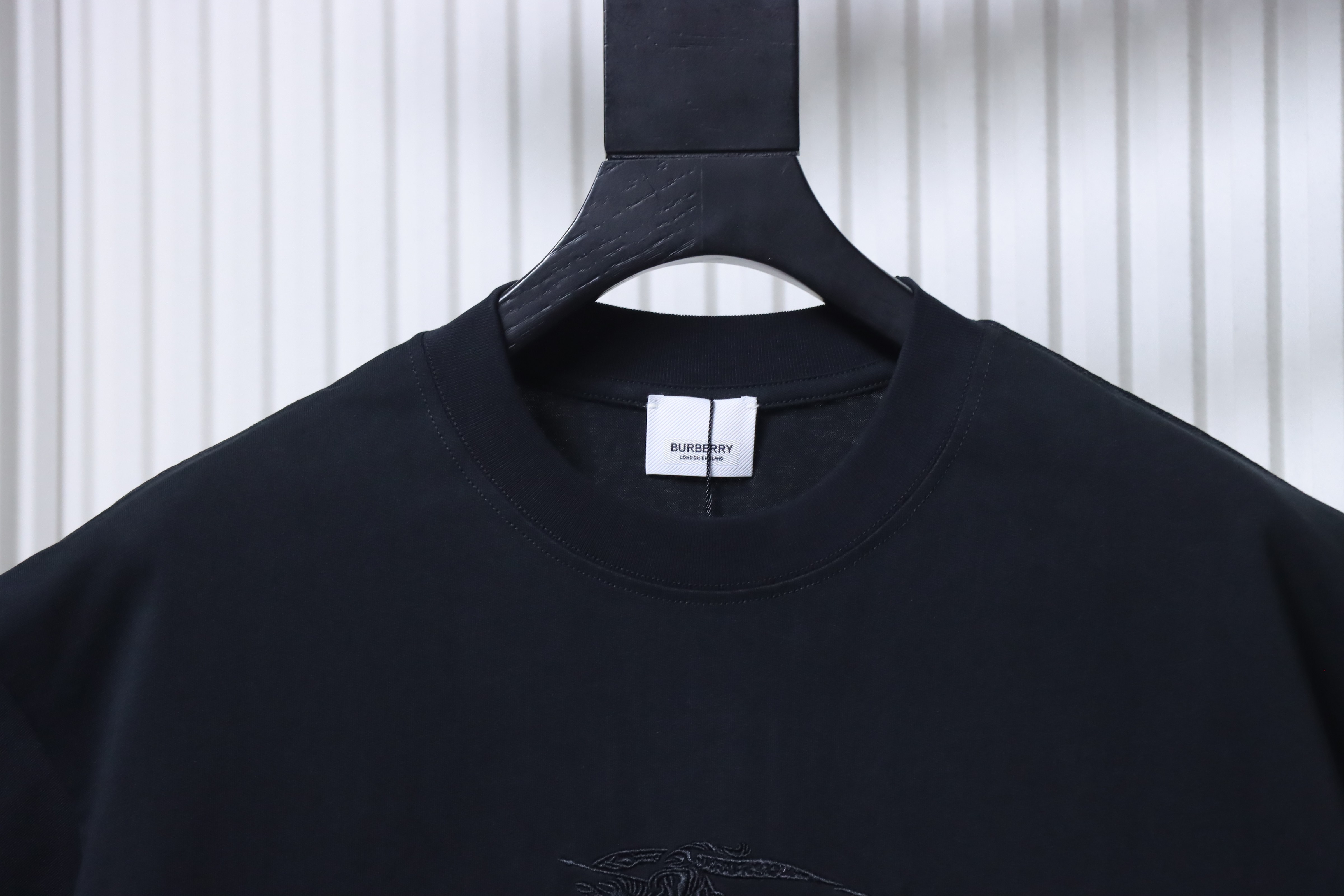 BURBERRY Knight Equestrian Letter Embroidery Short Sleeve T-Shirt Style 2