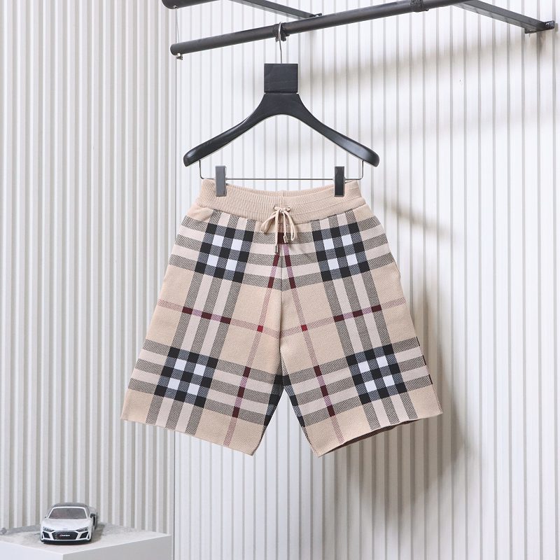 BURBERRY Knit Check Shorts Style 1