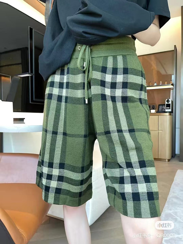 BURBERRY Knit Check Shorts Style 2