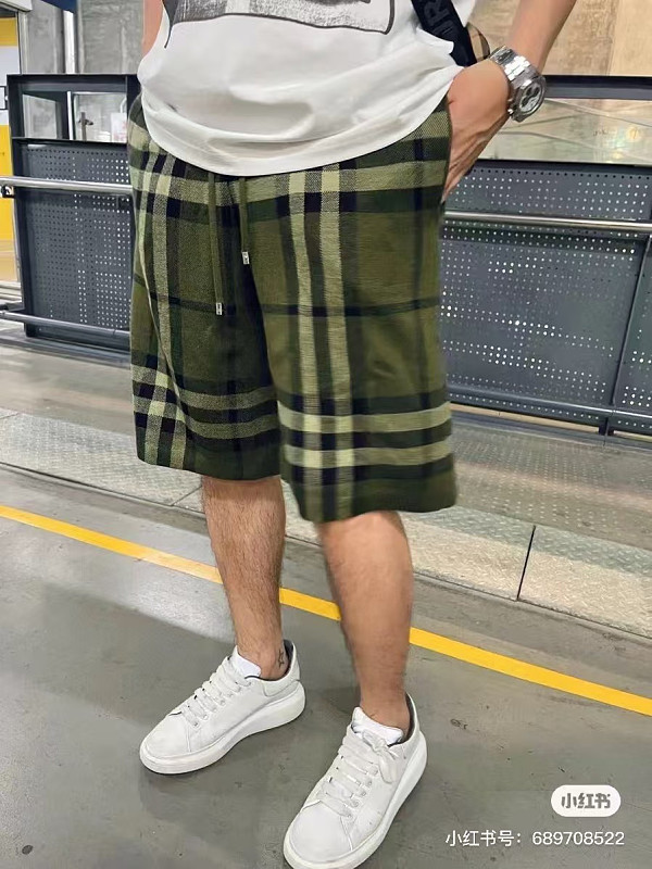 BURBERRY Knit Check Shorts Style 2
