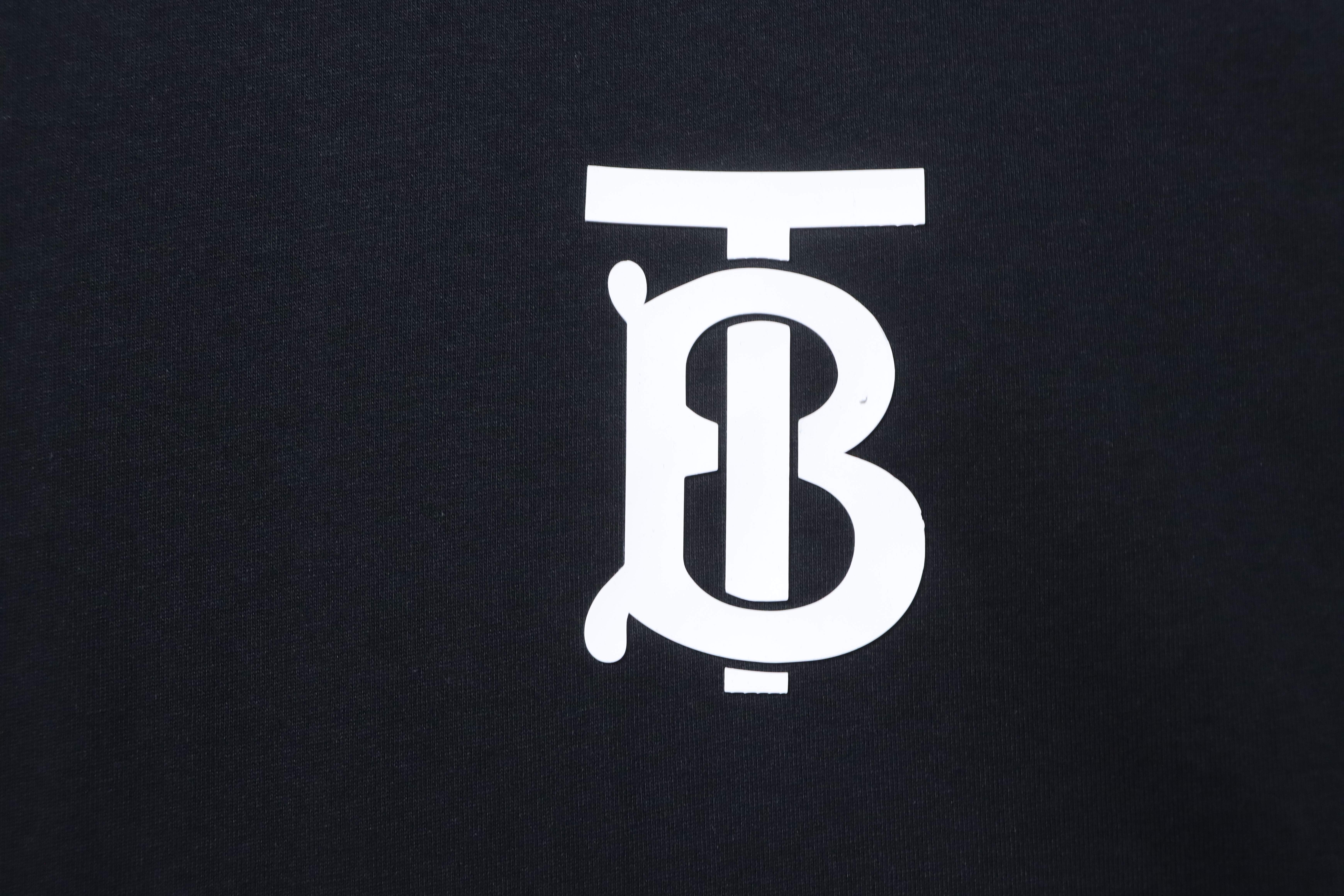 BURBERRY Letter Short Sleeve T-Shirt Style 1