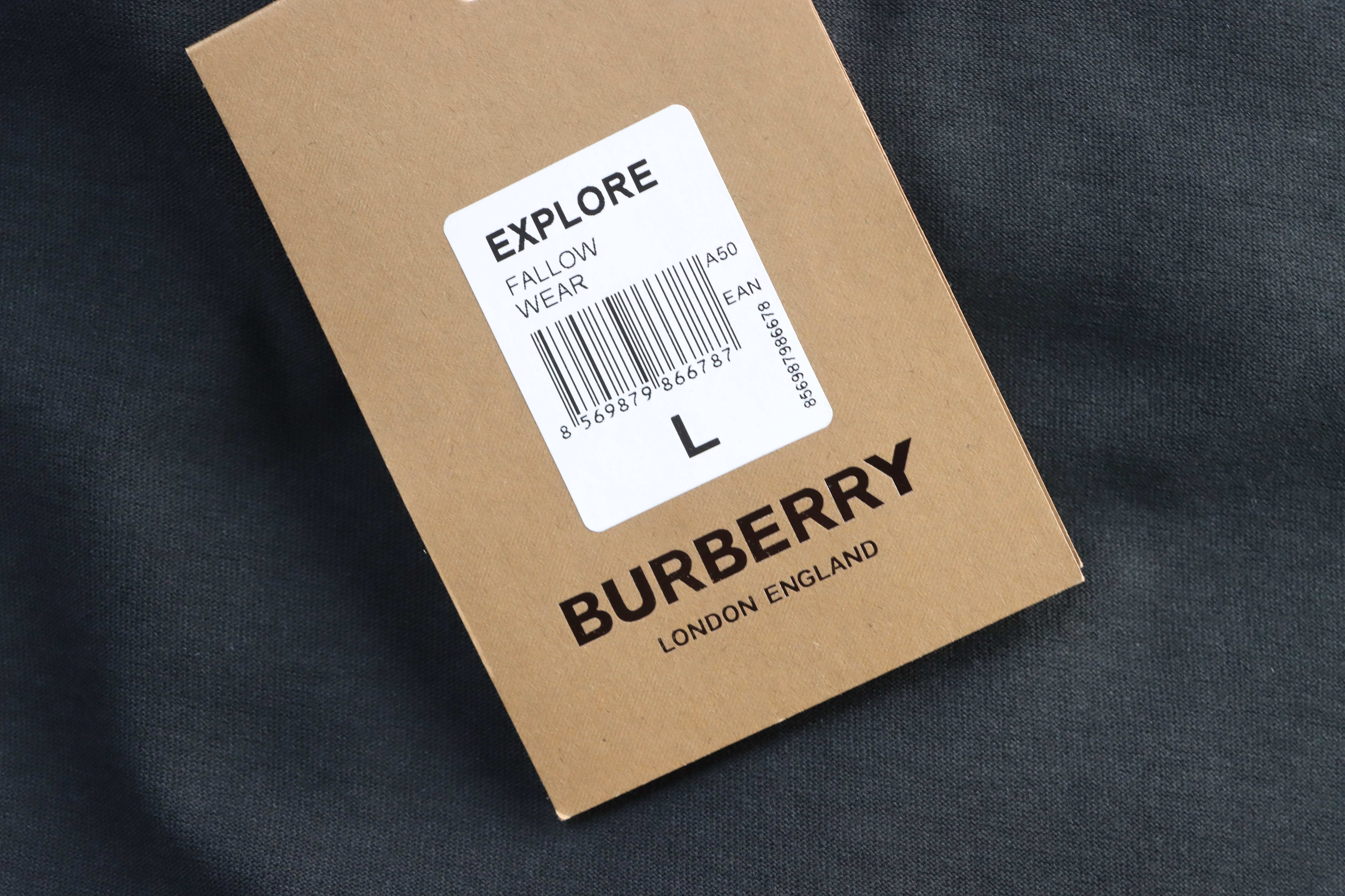 BURBERRY Letter Short Sleeve T-Shirt Style 1