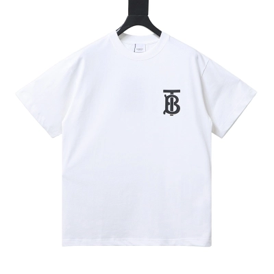 BURBERRY Letter Short Sleeve T-Shirt Style 2 01