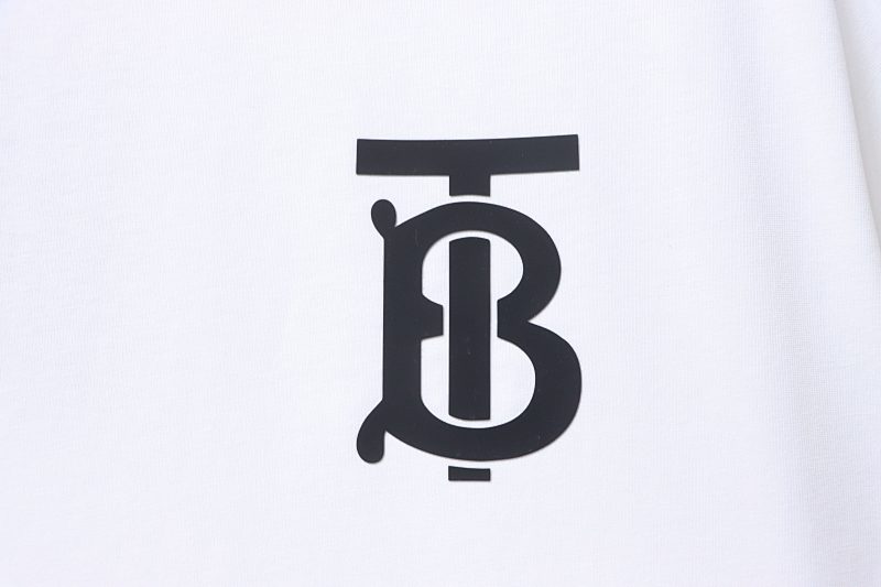 BURBERRY Letter Short Sleeve T-Shirt Style 2