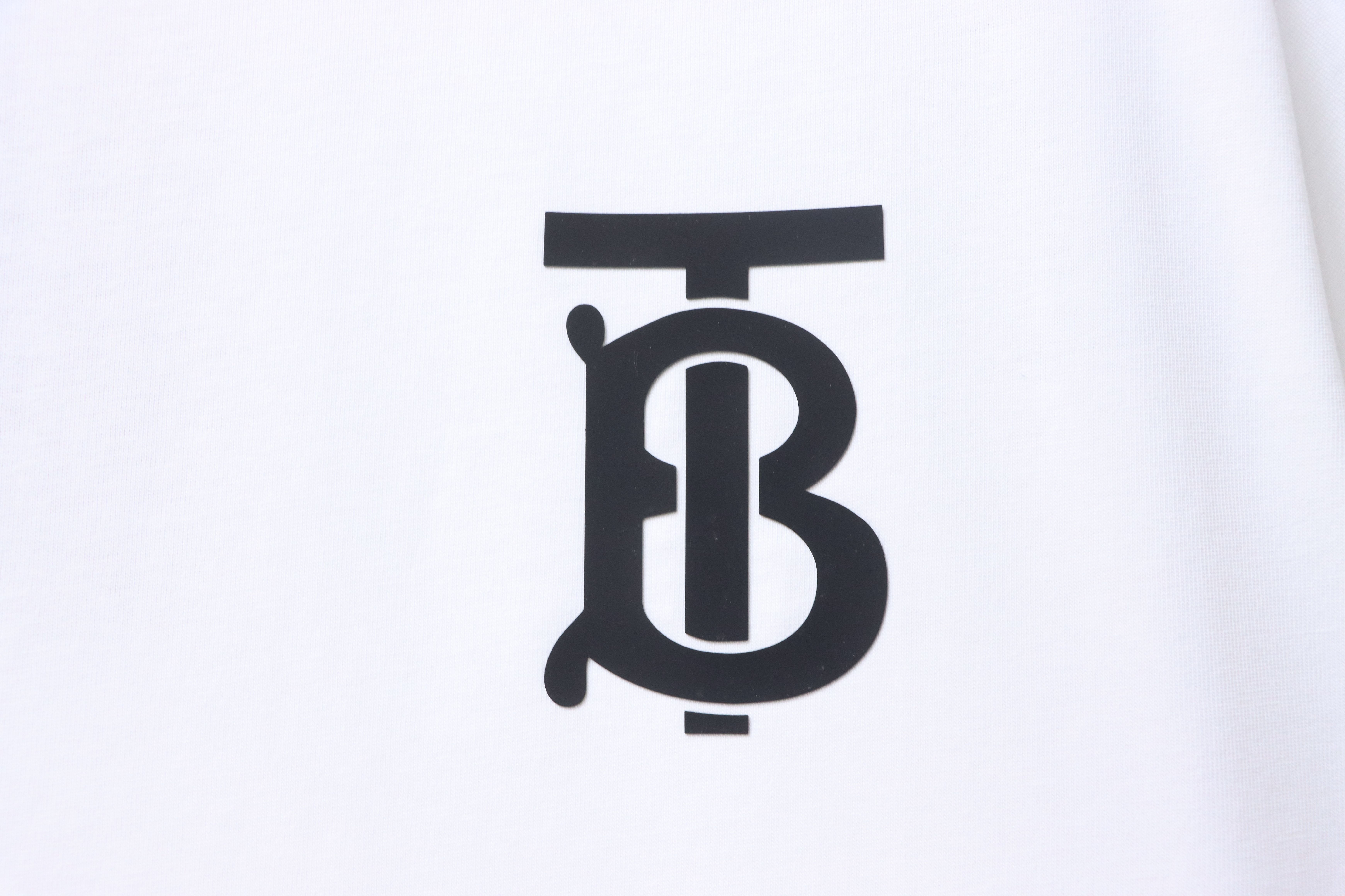 BURBERRY Letter Short Sleeve T-Shirt Style 2