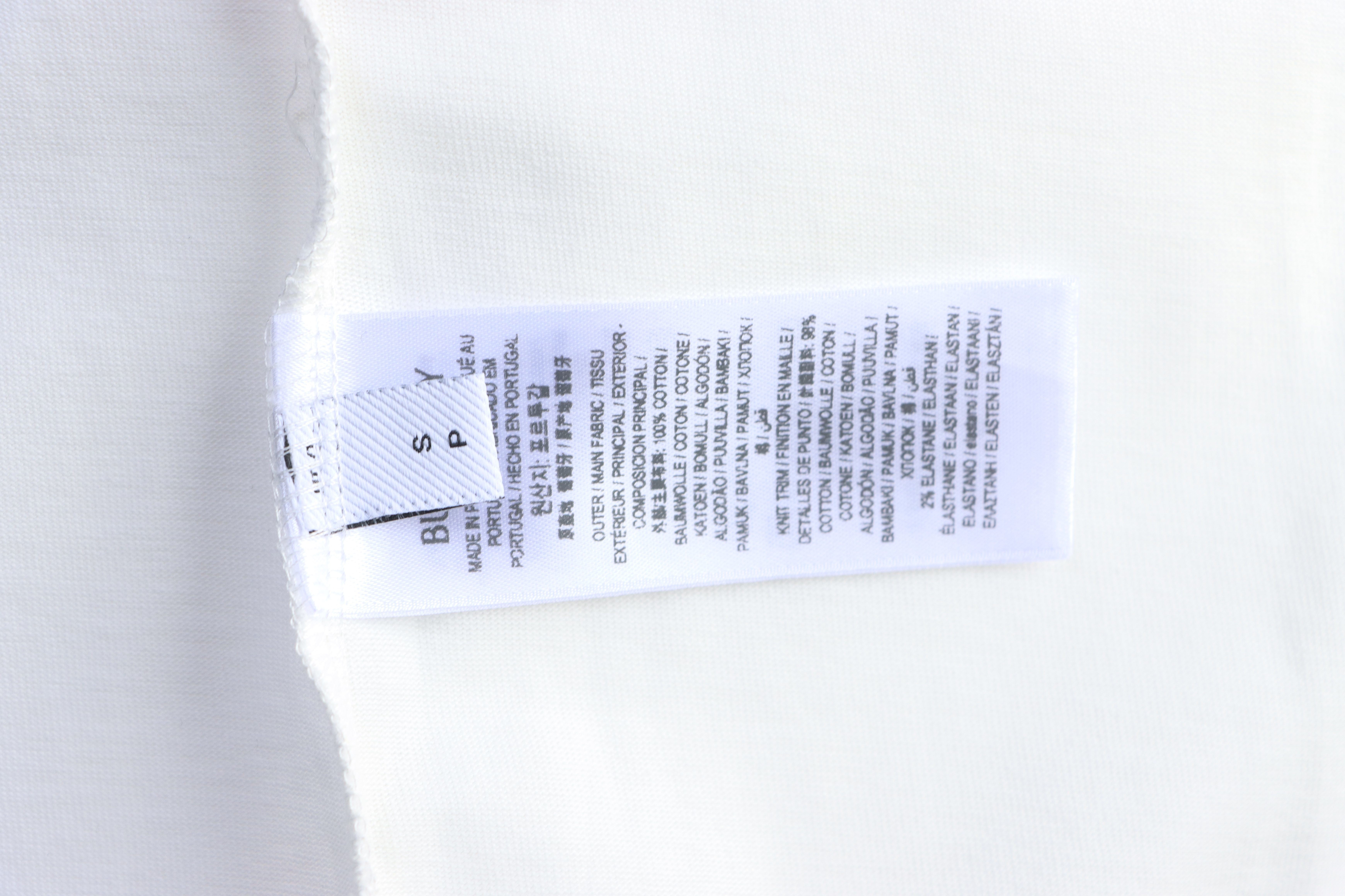 BURBERRY Letter Short Sleeve T-Shirt Style 2