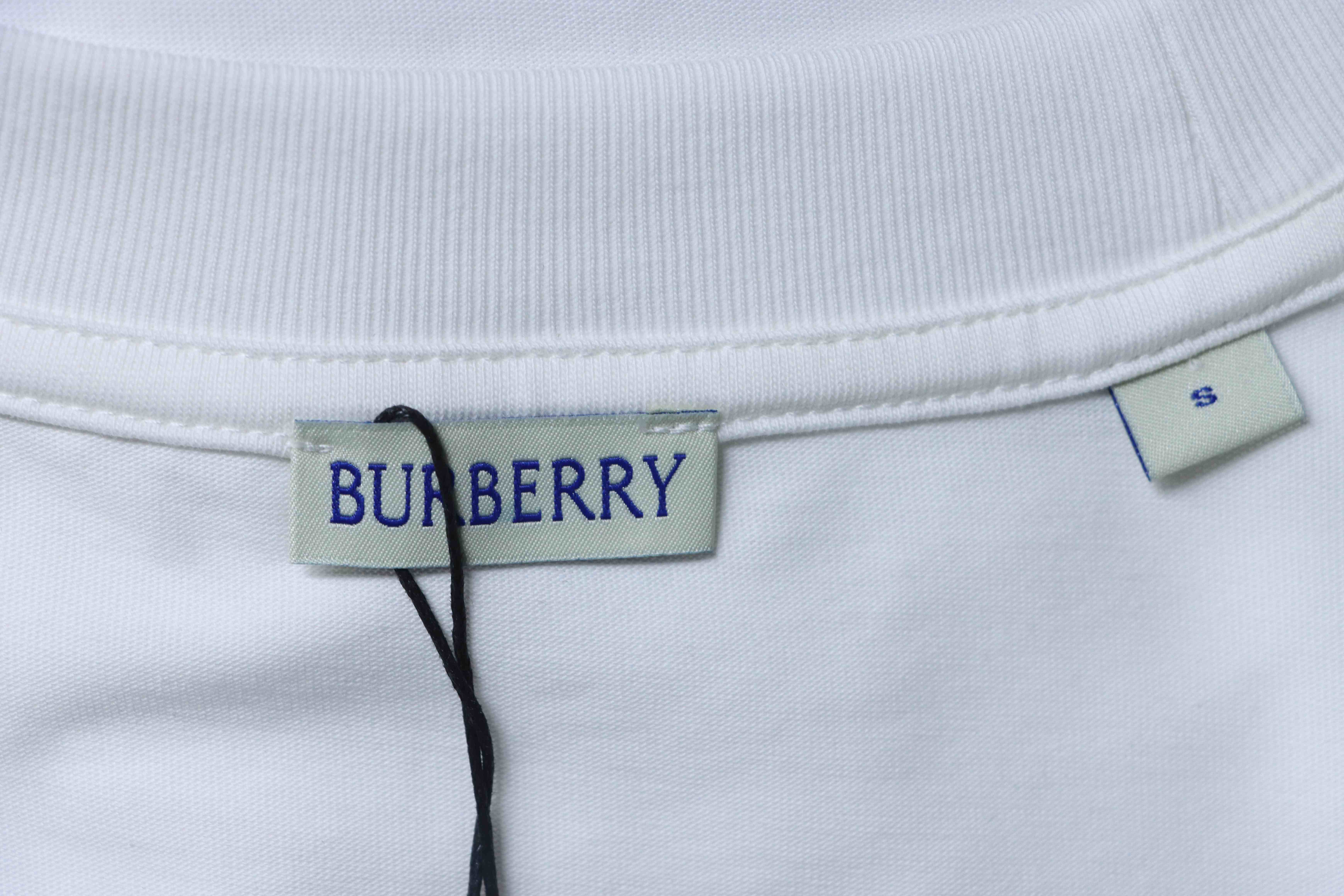 BURBERRY Print Cotton Short Sleeve T-Shirt Style 1
