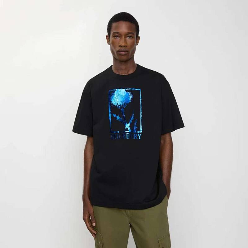 BURBERRY Print Cotton Short Sleeve T-Shirt Style 2