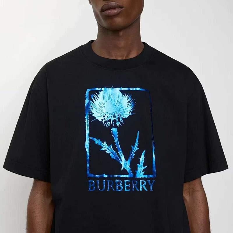 BURBERRY Print Cotton Short Sleeve T-Shirt Style 2