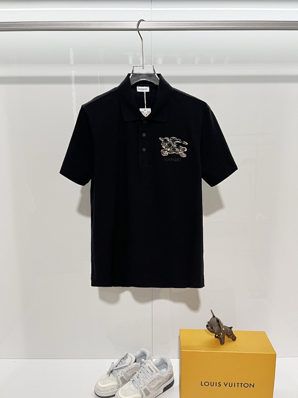 BURBERRY Shield Logo Short Sleeve Polo Shirt Style 4