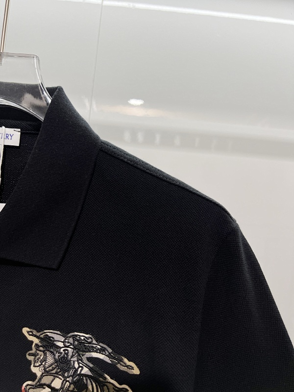 BURBERRY Shield Logo Short Sleeve Polo Shirt Style 4