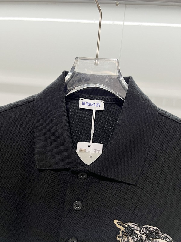 BURBERRY Shield Logo Short Sleeve Polo Shirt Style 4