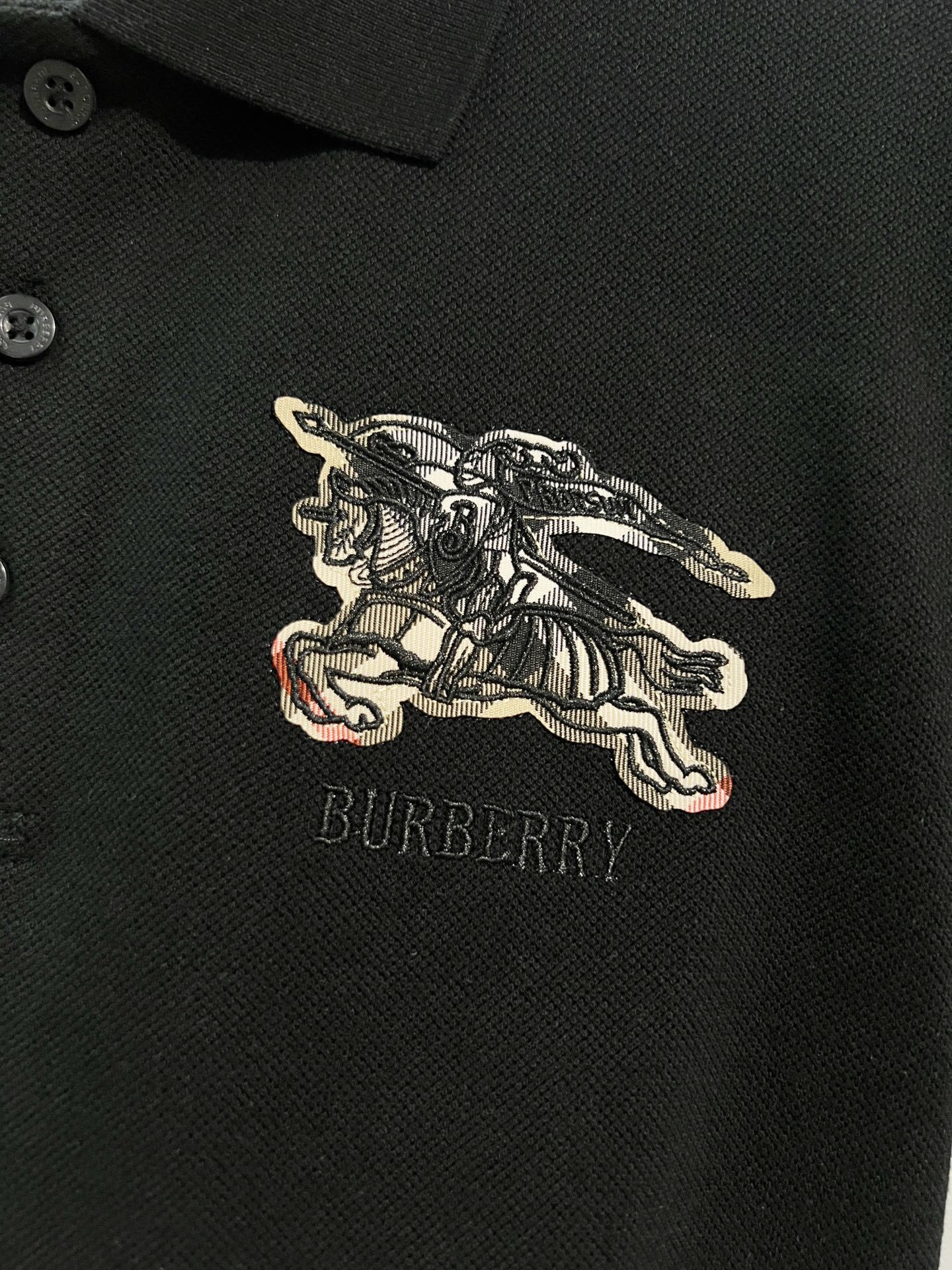 BURBERRY Shield Logo Short Sleeve Polo Shirt Style 4