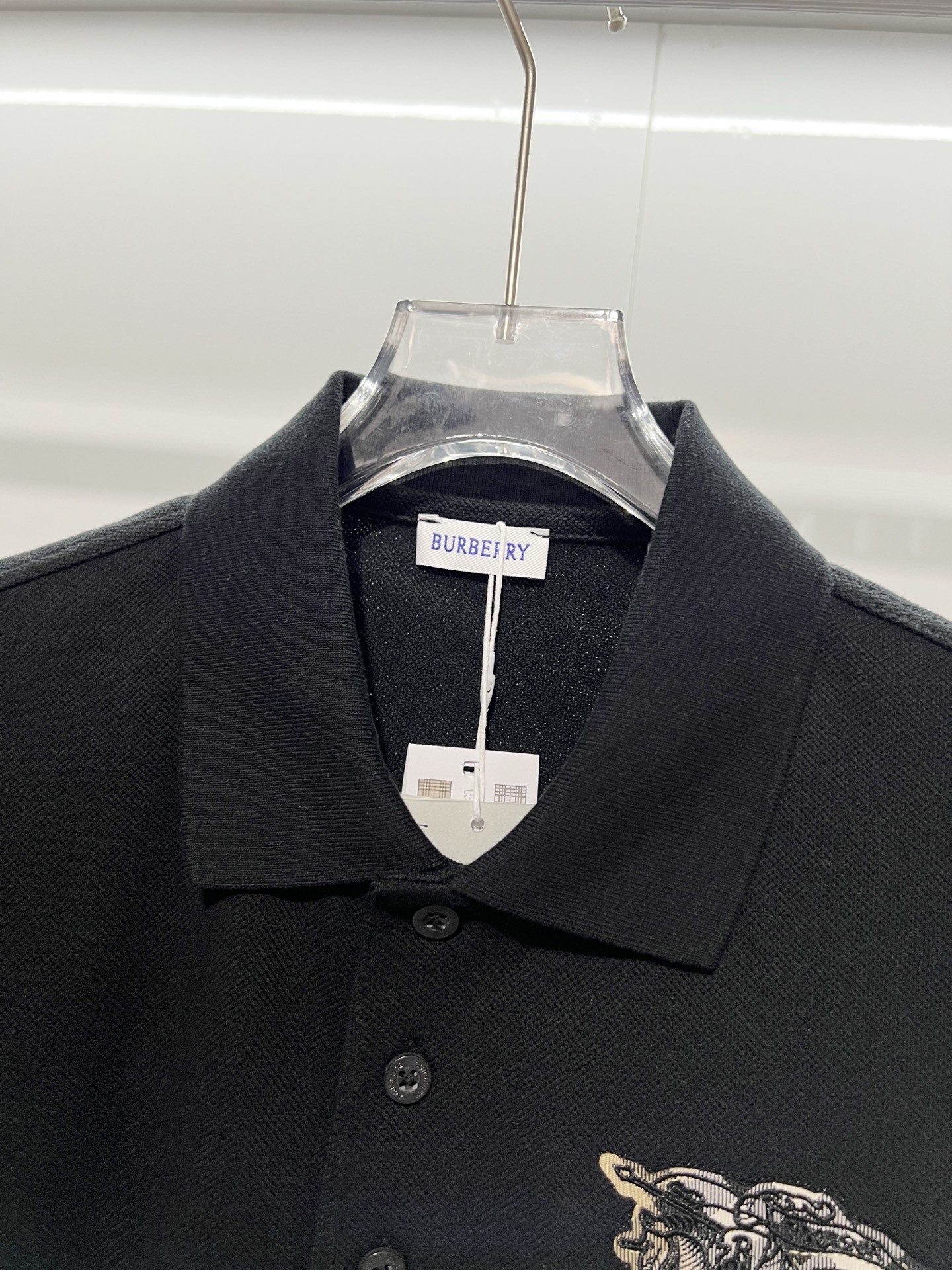 BURBERRY Shield Logo Short Sleeve Polo Shirt Style 4