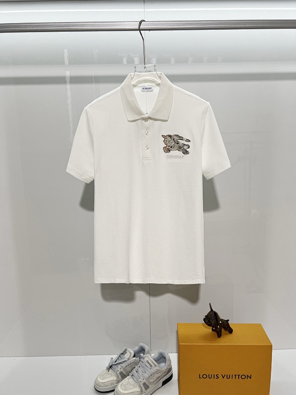 BURBERRY Shield Logo Short Sleeve Polo Shirt Style 5