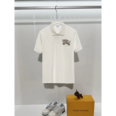 BURBERRY Shield Logo Short Sleeve Polo Shirt Style 5 01