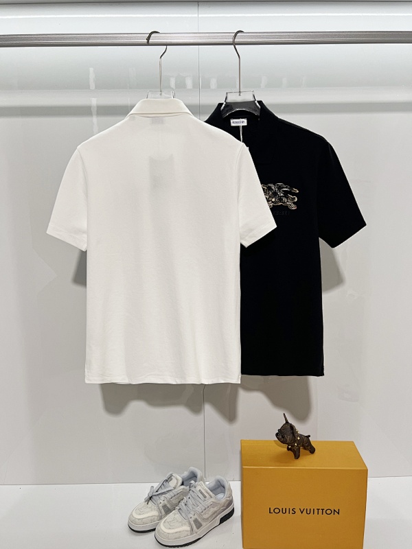 BURBERRY Shield Logo Short Sleeve Polo Shirt Style 5