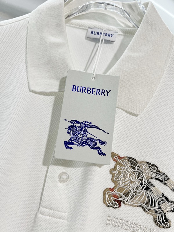 BURBERRY Shield Logo Short Sleeve Polo Shirt Style 5