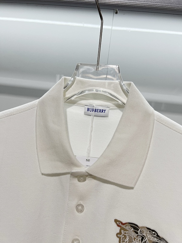 BURBERRY Shield Logo Short Sleeve Polo Shirt Style 5