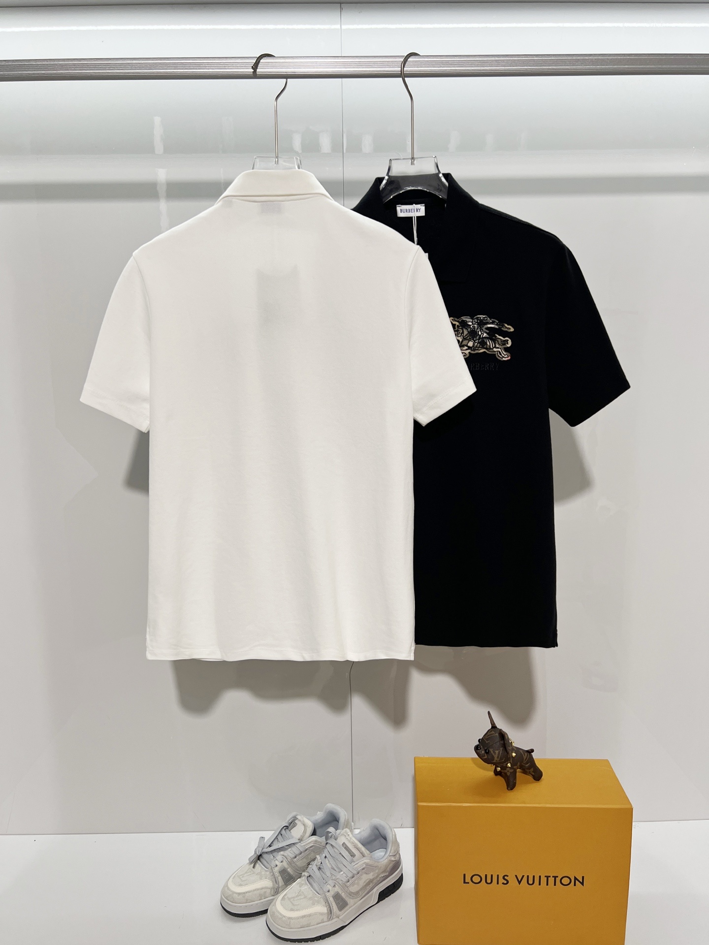 BURBERRY Shield Logo Short Sleeve Polo Shirt Style 5