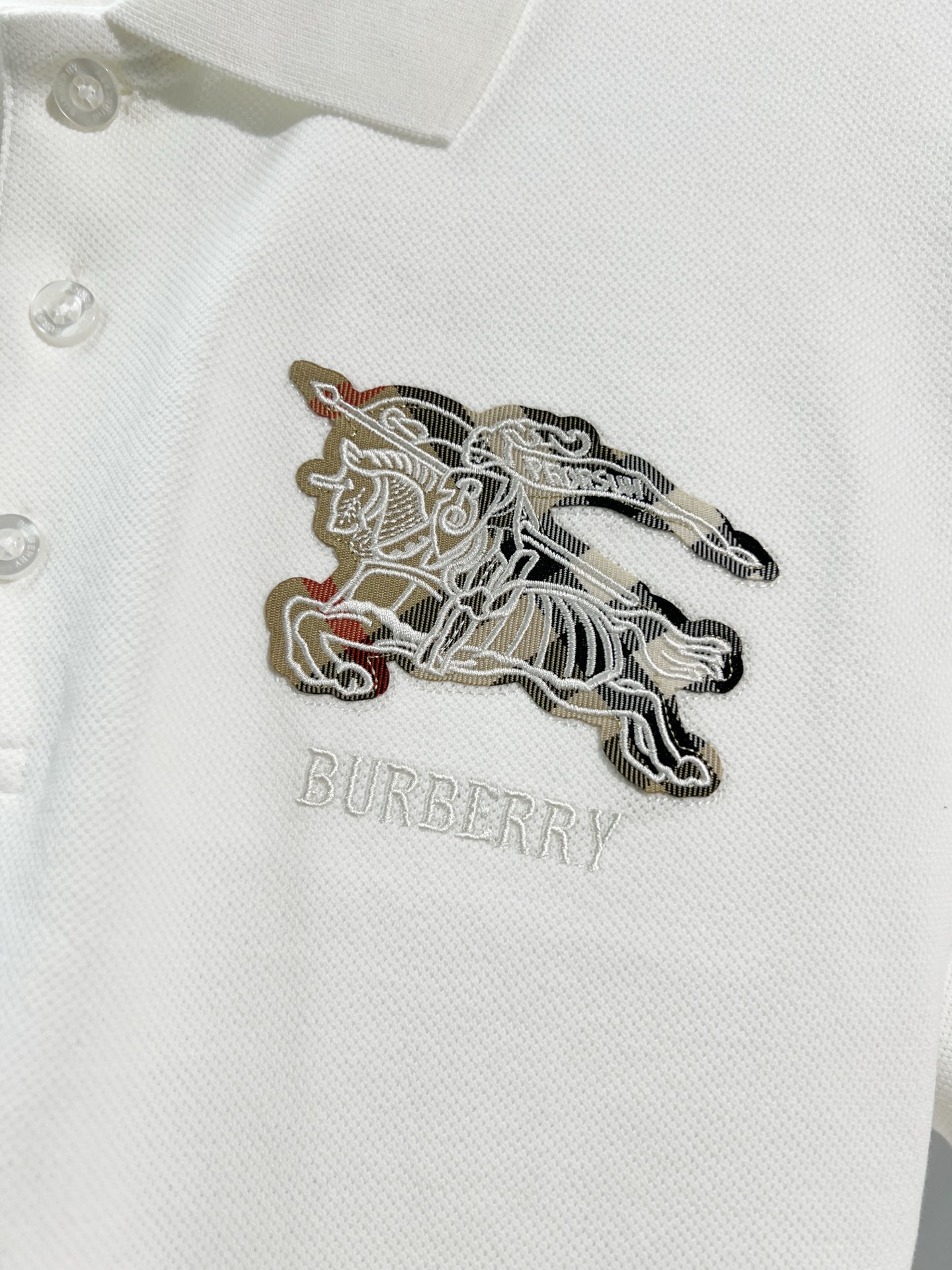 BURBERRY Shield Logo Short Sleeve Polo Shirt Style 5