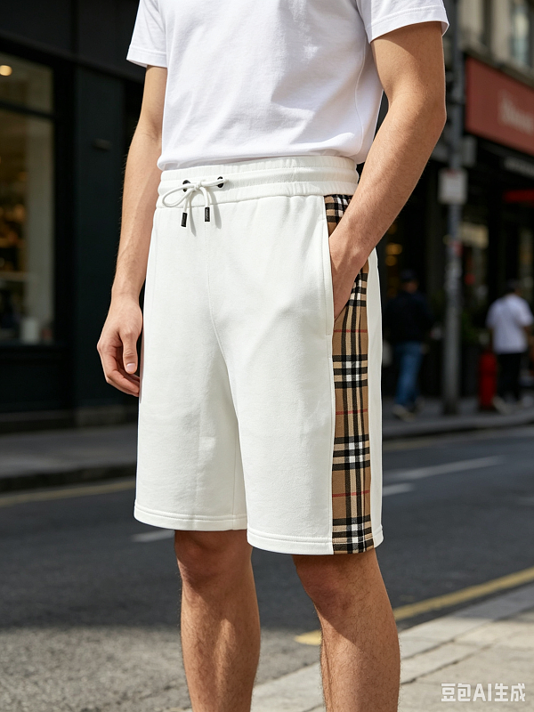 BURBERRY Side Check Webbing Shorts Style 1