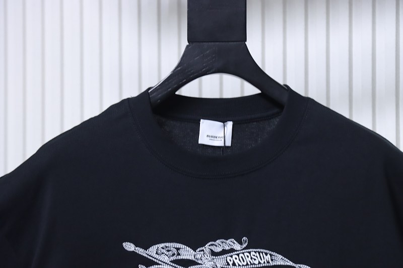 BURBERRY Sketch Knight Equestrian Embroidery Short Sleeve T-Shirt Style 2