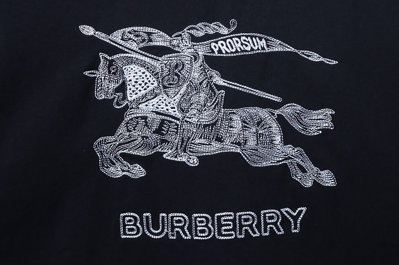 BURBERRY Sketch Knight Equestrian Embroidery Short Sleeve T-Shirt Style 2